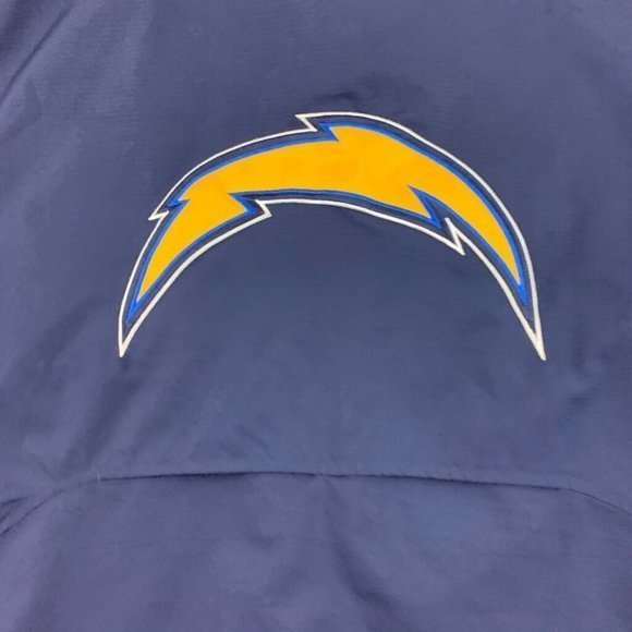 Reebok LAChargers On Field Jacket Men’s Size XL System Control Full Zip - Picture 7 of 11